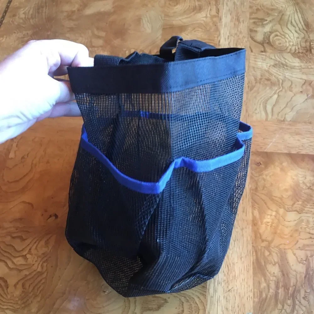 SHOWER TOTE w Exterior Bottle Pockets